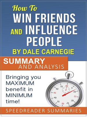 cover image of How to Win Friends and Influence People by Dale Carnegie